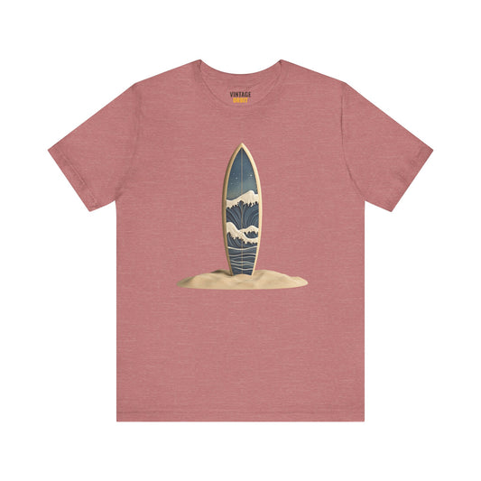 Beach Wave Surfboard T Shirt