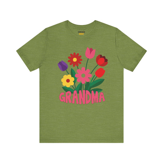 Flower Grandma's Floral Love T Shirt