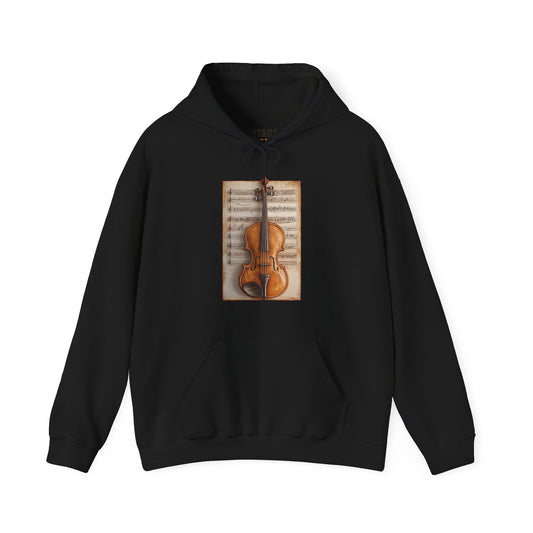 Classic Violin on Music Score Hoodie