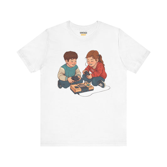 Retro Gaming Kids Playing T Shirt