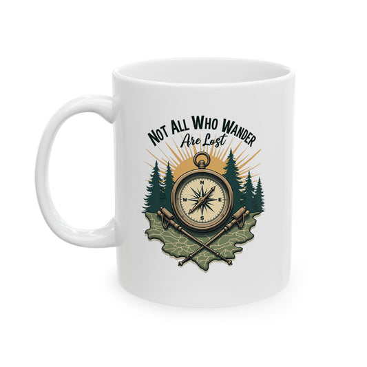 Adventure Compass Design Mug