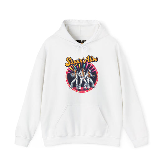 Band Stayin Alive Retro Vibes Hoodie