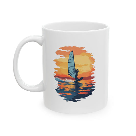 Adventure Sunset Windsurfing Mug