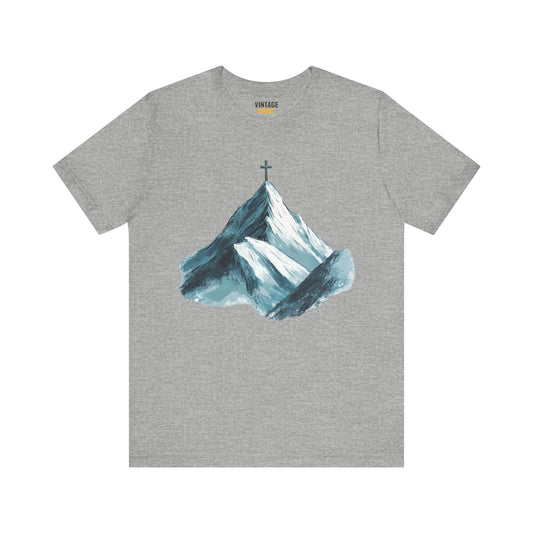 Christian Mountain Cross T Shirt