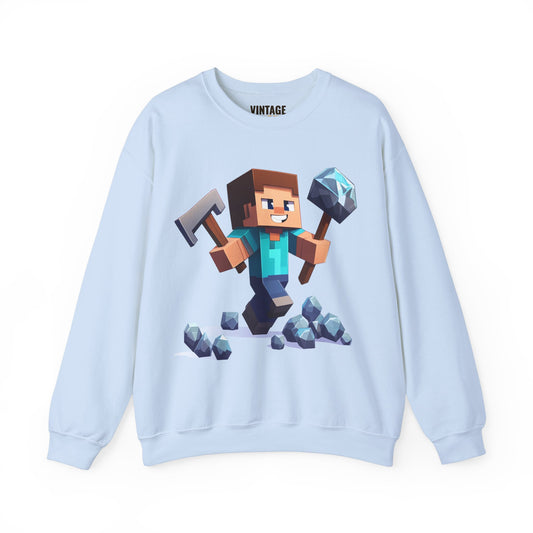 Minecraft Diamond Miner Steve Sweatshirt