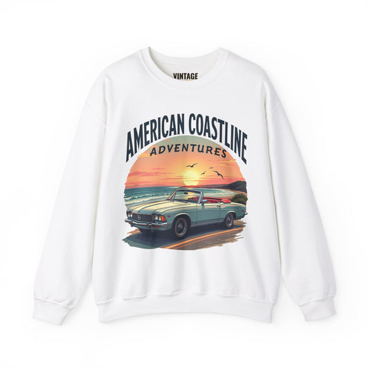 Beach American Coastline Adventures Sweatshirt