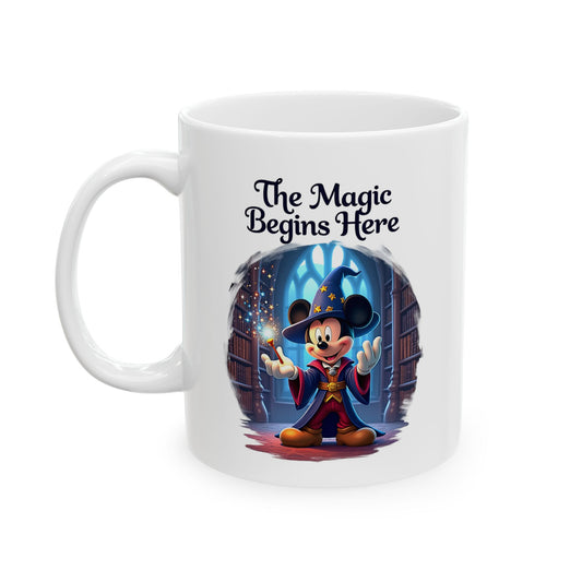 Disney Magic Begins Here Mug