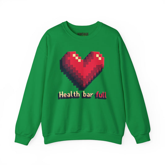 Retro Gaming Health Bar Full Sweatshirt