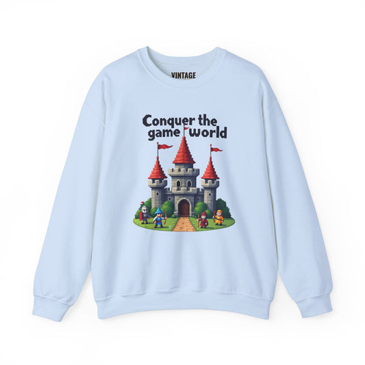 Retro Gaming Conquer The Game World Sweatshirt