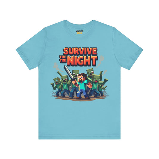 Minecraft Survive The Night T Shirt