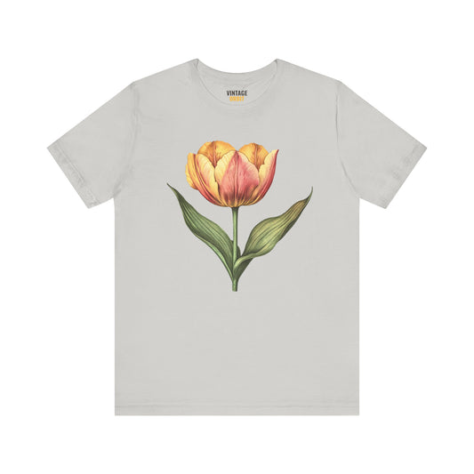 Flower Vintage Tulip T Shirt