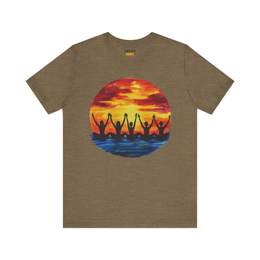 Beach Sunset Yoga T Shirt