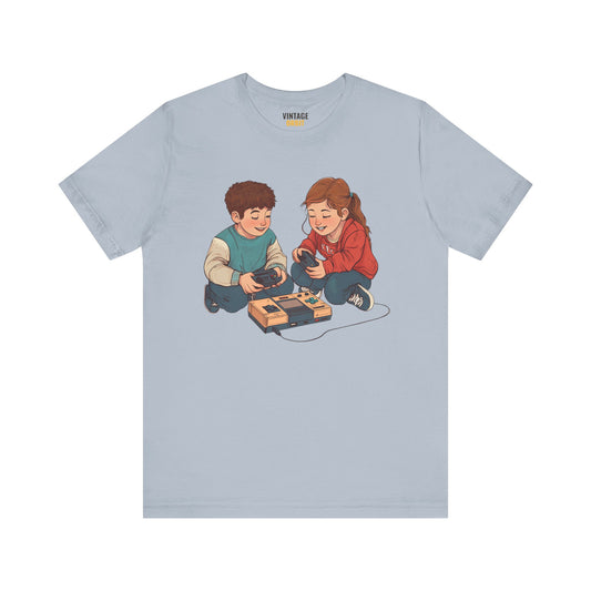 Retro Gaming Kids Playing T Shirt