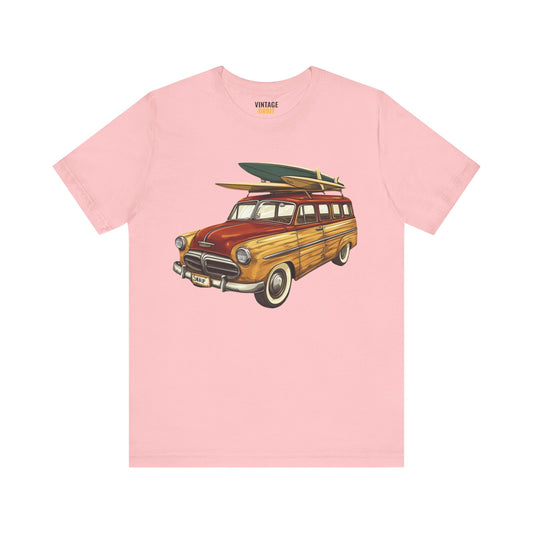 Beach Vintage Surf Car T Shirt