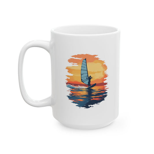 Adventure Sunset Windsurfing Mug