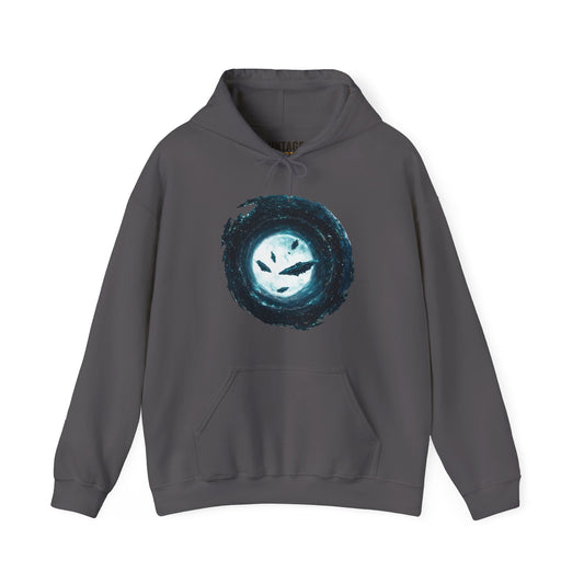 Alien Spaceships By Moon Portal Hoodie