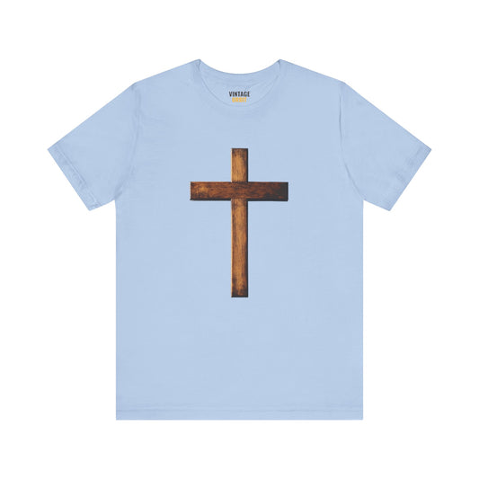 Christian Wooden Cross T Shirt