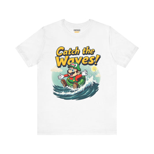 Mario Catch The Waves T Shirt