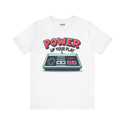 Retro Gaming Power Up Your Play T Shirt