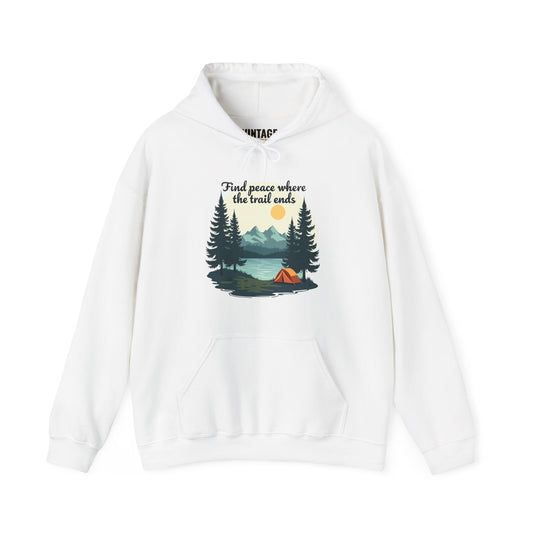 Hiking Find Peace Where The Trail Ends Hoodie