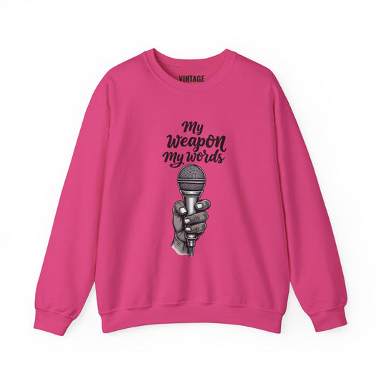 Hip Hop My Weapon My Words Sweatshirt