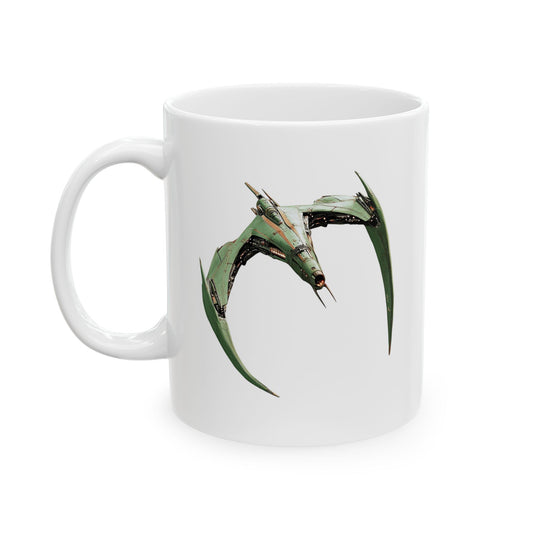 Star Trek Green Fighter Ship Mug