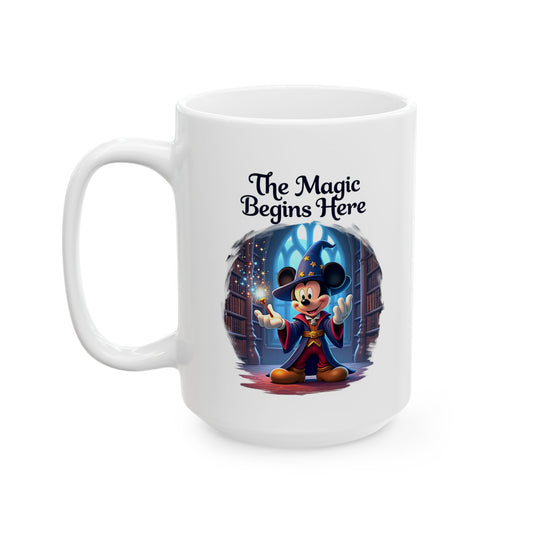 Disney Magic Begins Here Mug