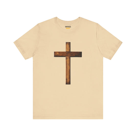 Christian Wooden Cross T Shirt