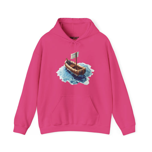 Minecraft Pixel Sailboat Hoodie