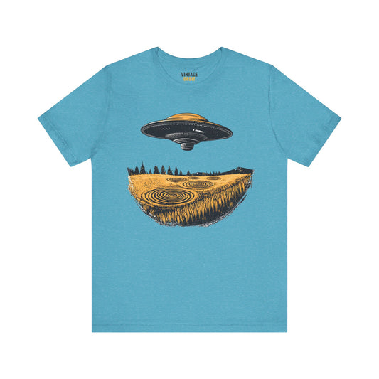 Alien UFO Crop Circles T Shirt