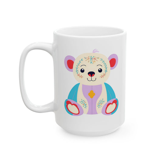 90s Floral Bear Mug