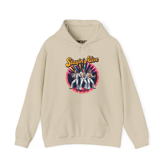 Band Stayin Alive Retro Vibes Hoodie