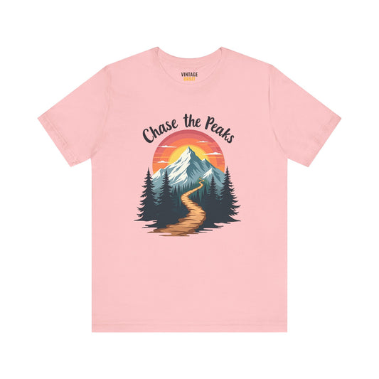 Hiking Chase The Peaks T Shirt