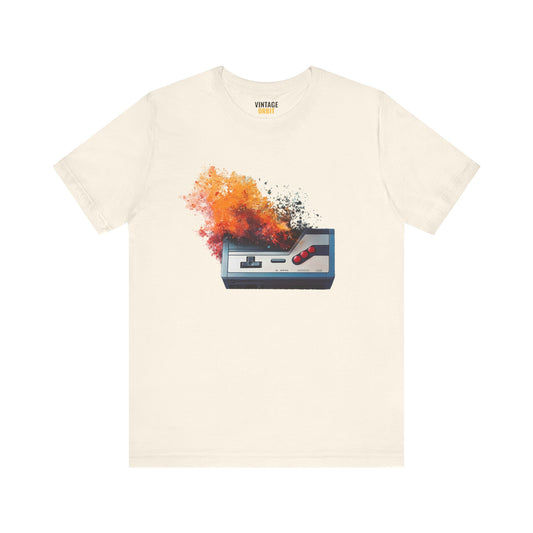 Retro Gaming Exploding NES Console T Shirt