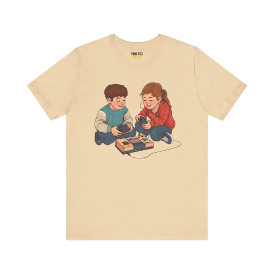 Retro Gaming Kids Playing T Shirt