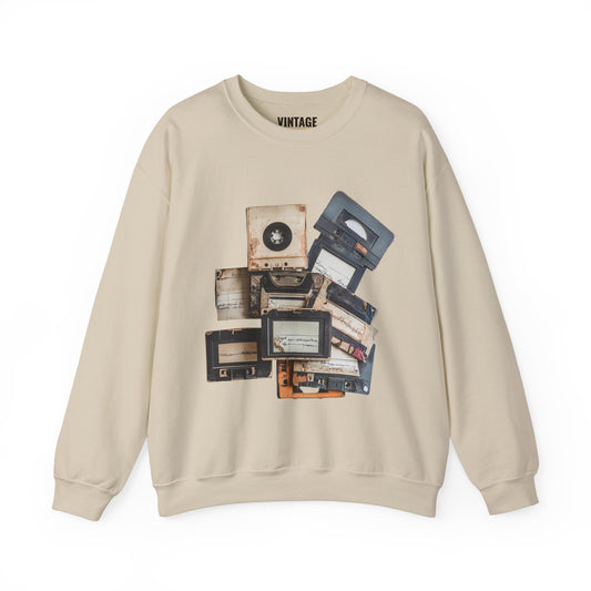 80s Vintage Cassette Tapes Sweatshirt